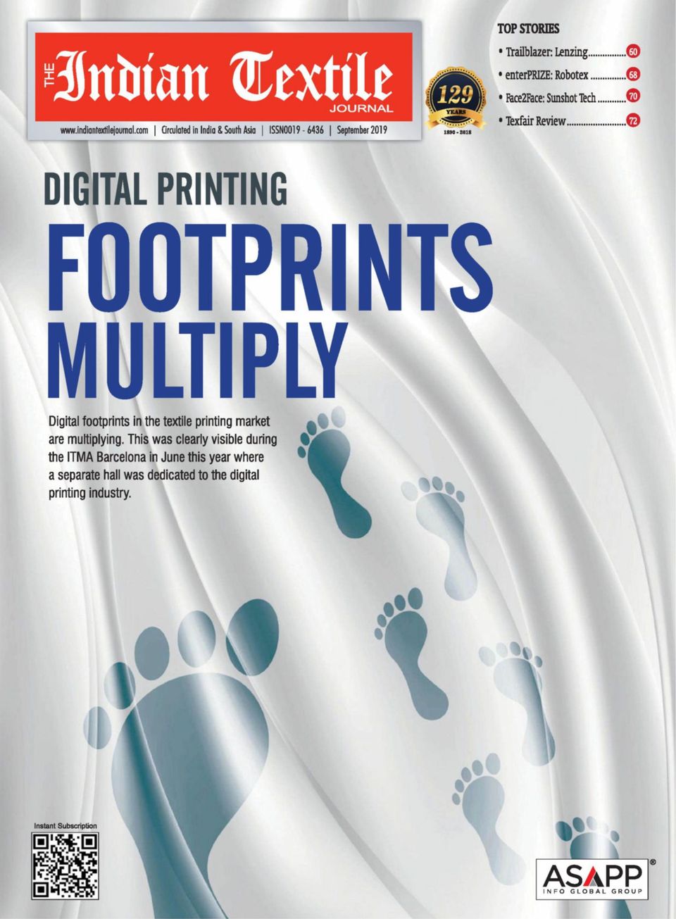 The Indian Textile JournalSeptember 2019 Magazine